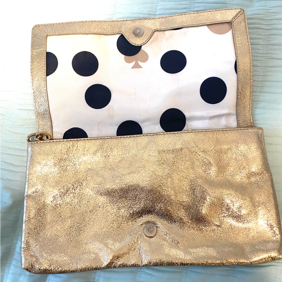 kate spade Bags Kate Spade Gold Clutch Poshmark